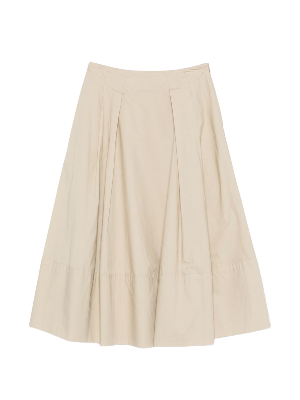 Cotton High-Waisted Pleated Skirt for Comfort and Breathability