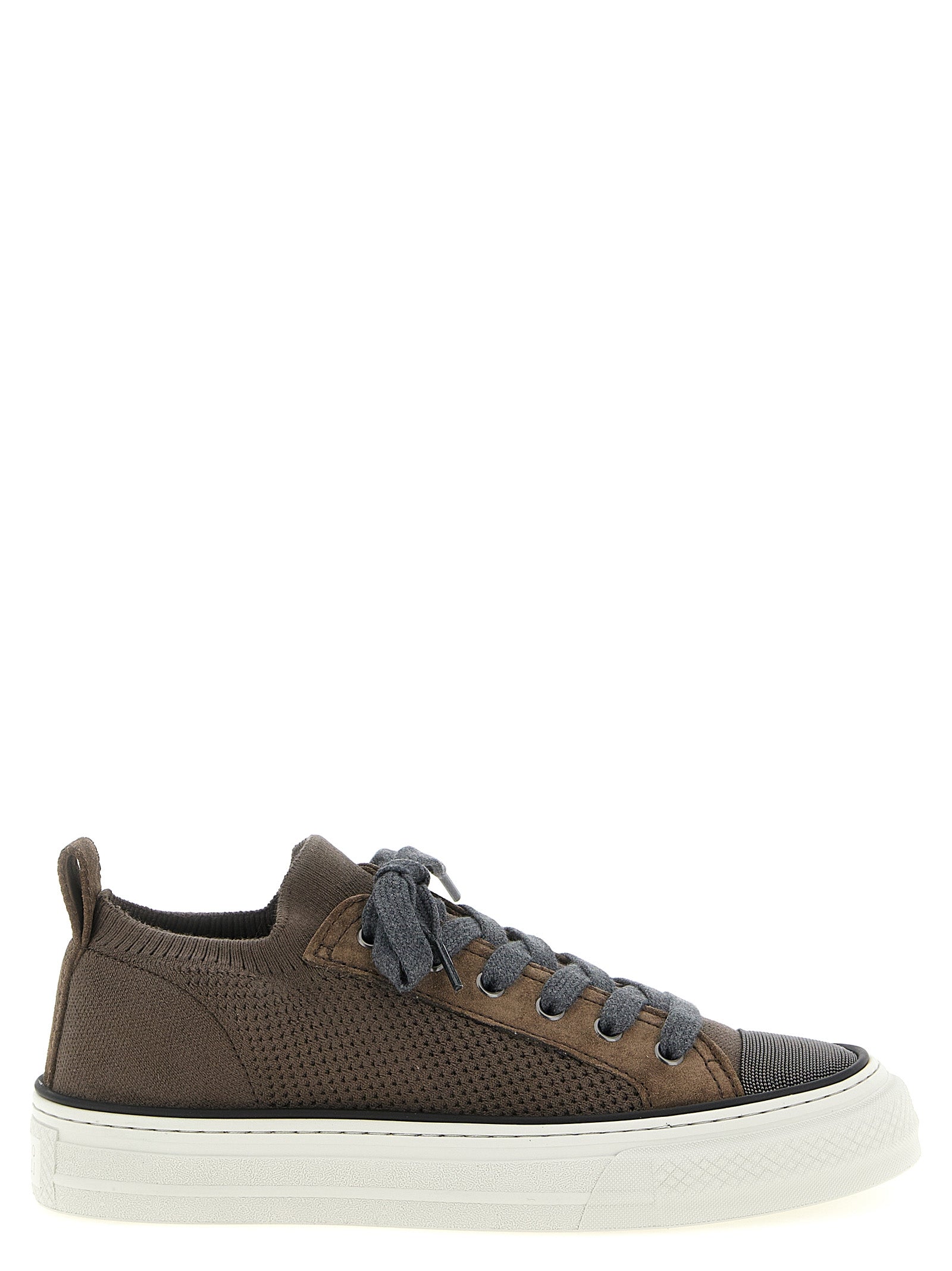 Cotton Knit Suede Sneakers – Comfortable Breathable Everyday Wear