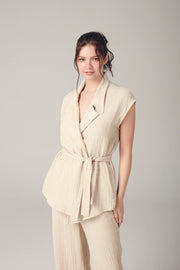 Cotton & Linen Blouse-Blouse-Blanca-S/M-Various Color Options-Urbanheer