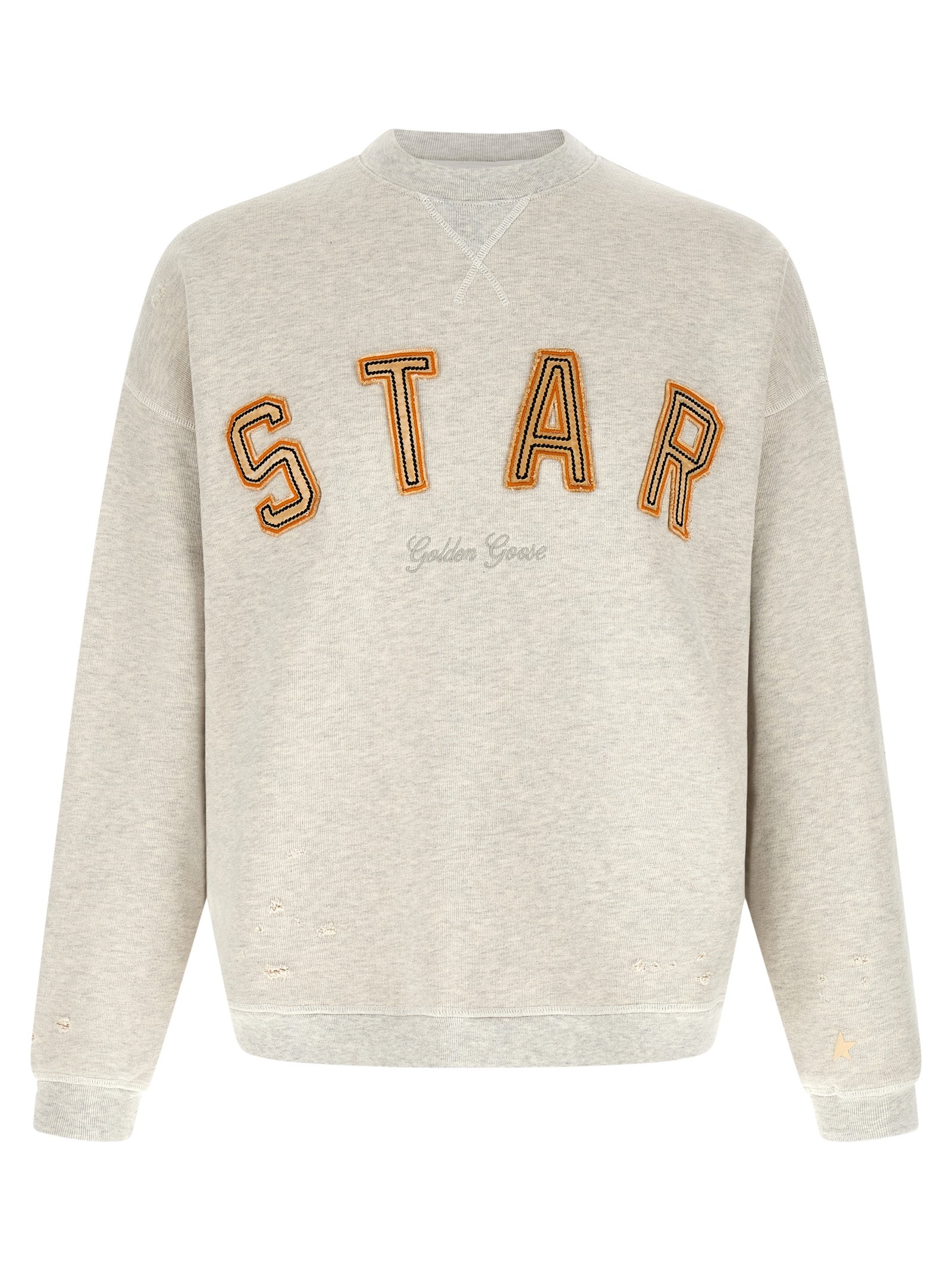 Cotton Mélange Patch Sweatshirt
