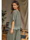 Cotton Mesh Grid Short Sleeve Top Army Green-Top-MILIO MILANO-XS-Army Green-Urbanheer