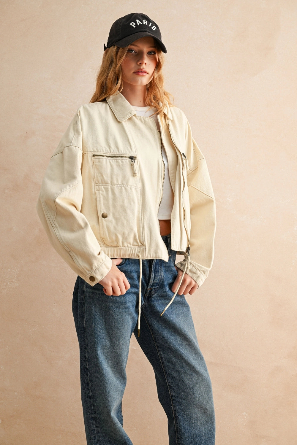 Cotton Moto Style Jacket