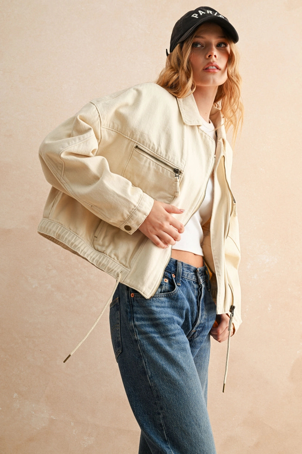 Cotton Moto Style Jacket