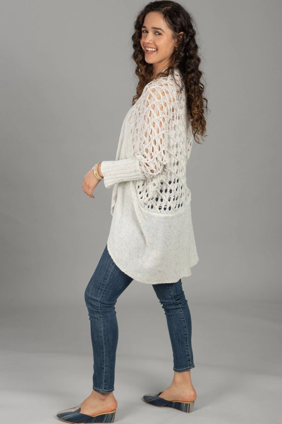 Cotton Open Knit Sweater-Sweater-SAACHI-Cotton-Urbanheer