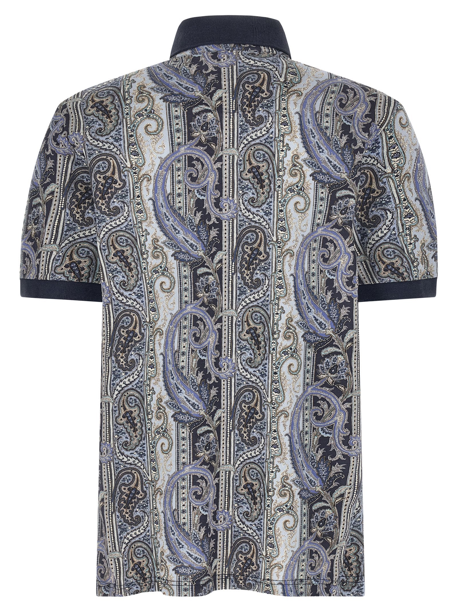 Cotton Paisley Polo Shirt for Summer Comfort