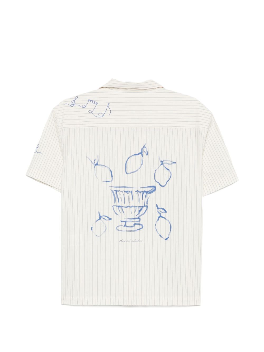 Cotton Pinstripe Short Sleeve Shirt for Summer Comfort