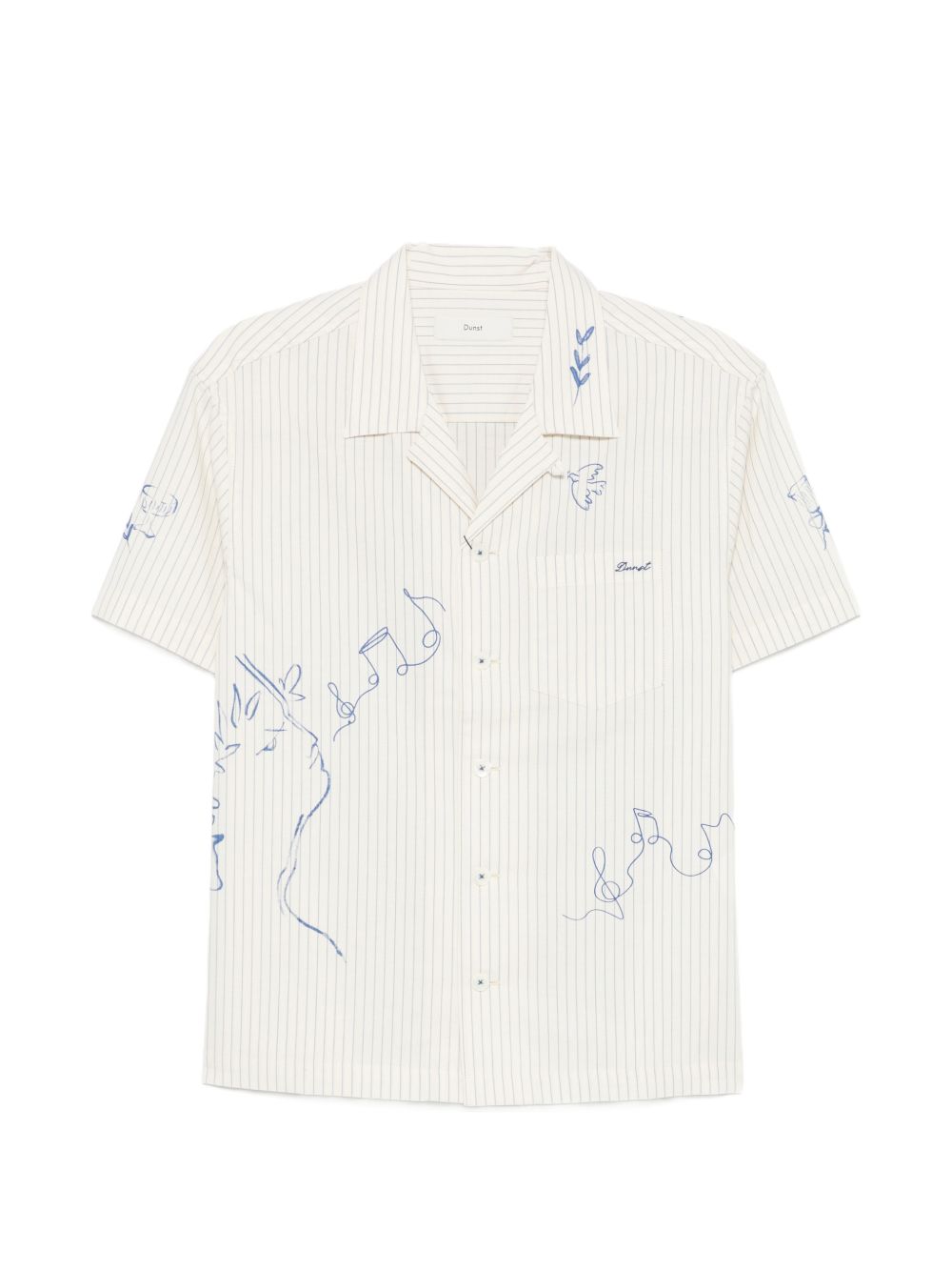 Cotton Pinstripe Short Sleeve Shirt for Summer Comfort