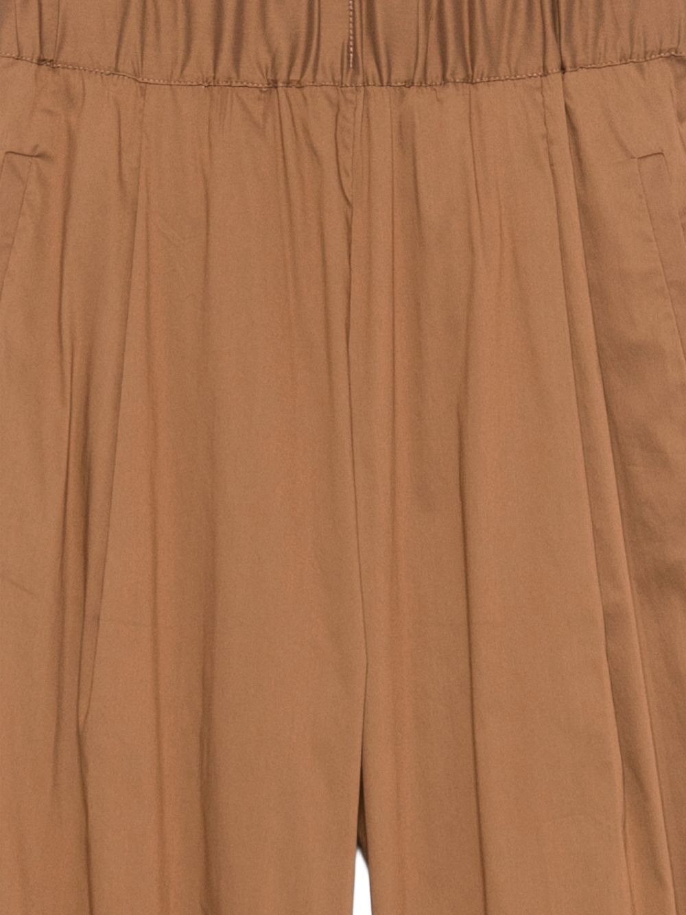 Cotton Pleated Trousers with Pockets for Comfort