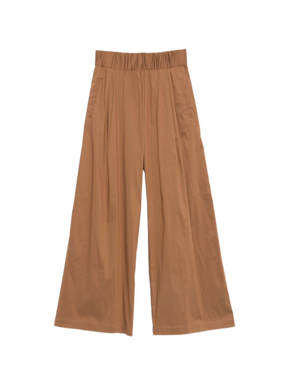 Cotton Pleated Trousers with Pockets for Comfort