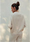 Cotton Rich Textured V-Neck Cardigan Geometria-Cardigan-Nenya Fashion Limited-XS/S-Cream-Urbanheer