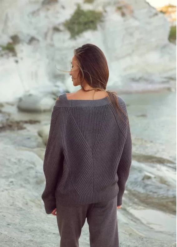 Cotton Rich Textured V-Neck Cardigan Geometria-Cardigan-Nenya Fashion Limited-XS/S-Cappuccino-Urbanheer