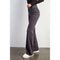 Cotton Stretch Twill Double Button Up Flared Pants Charcoal-Pants-Rae Mode-S-Urbanheer