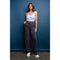 Cotton Stretch Twill Double Button Up Flared Pants Charcoal-Pants-Rae Mode-S-Urbanheer