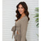 Cotton Tie Front Top Mocha-Top-MILIO MILANO-XS-Mocha-Urbanheer