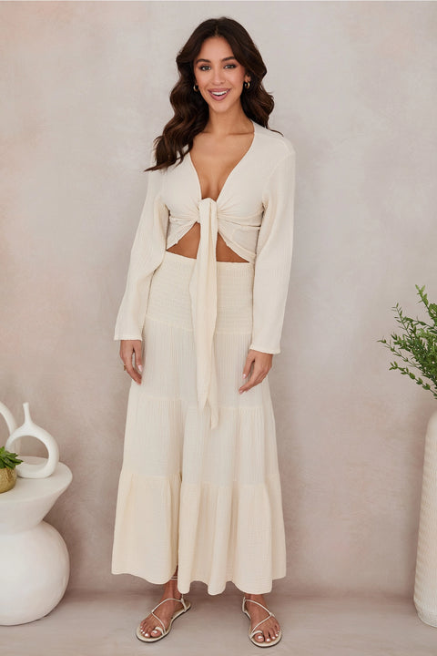 Cotton Tie Front Top