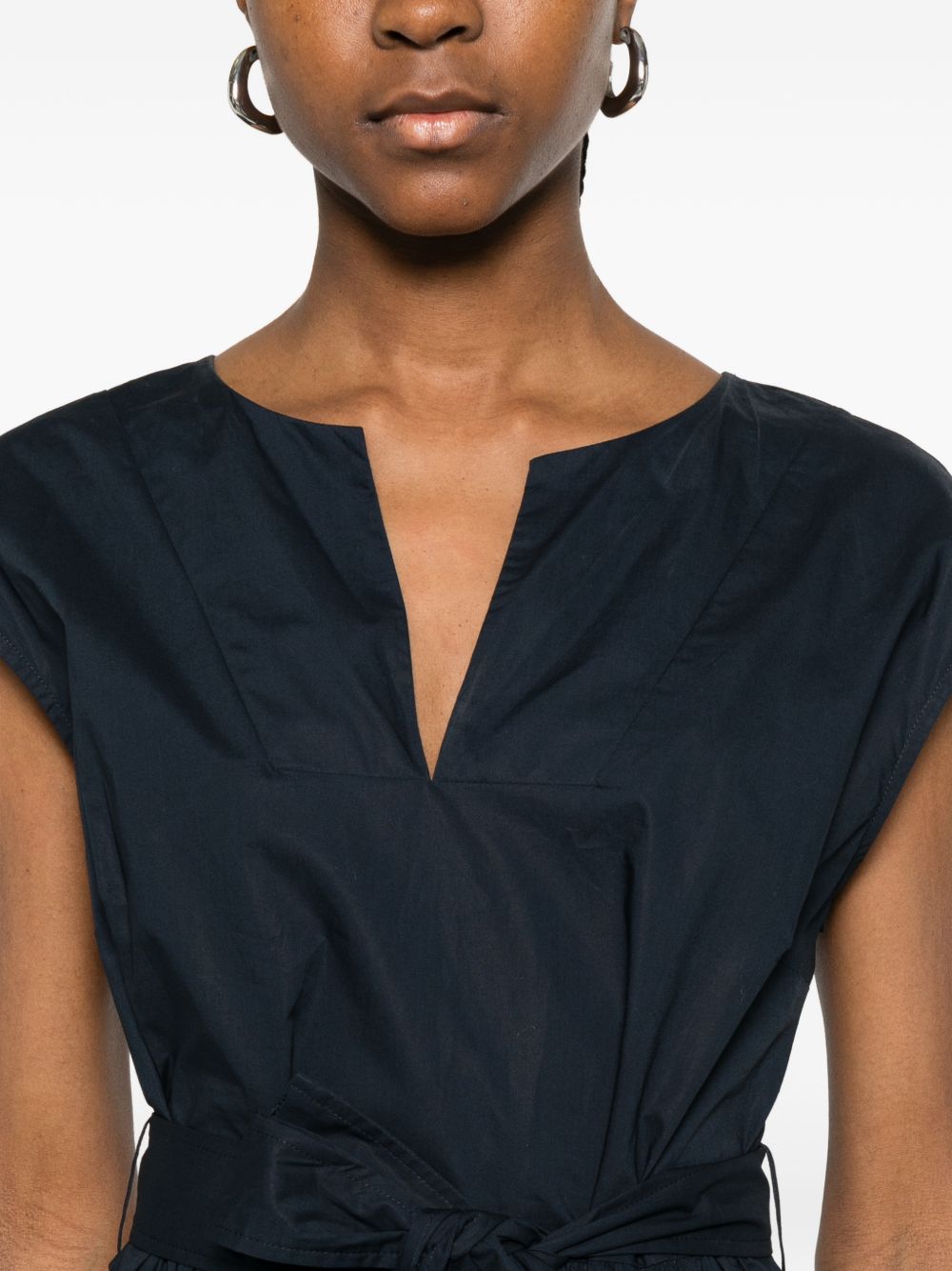 Cotton Tie-Waist Summer Dress with Pockets