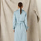 Cotton Trench Coat - Powder Blue-Coats-Sofia Irina-6-POWDER BLUE-Urbanheer