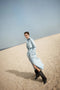 Cotton Trench Coat - Powder Blue-Coats-Sofia Irina-6-POWDER BLUE-Urbanheer
