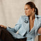 Cotton Trench Coat - Powder Blue-Coats-Sofia Irina-6-POWDER BLUE-Urbanheer