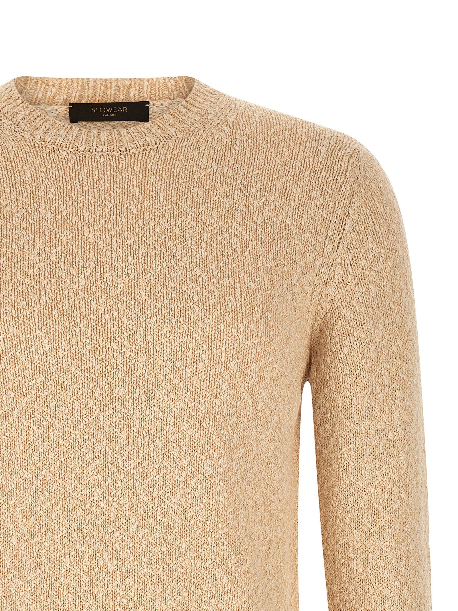 Cotton Two-Tone Yarn Sweater