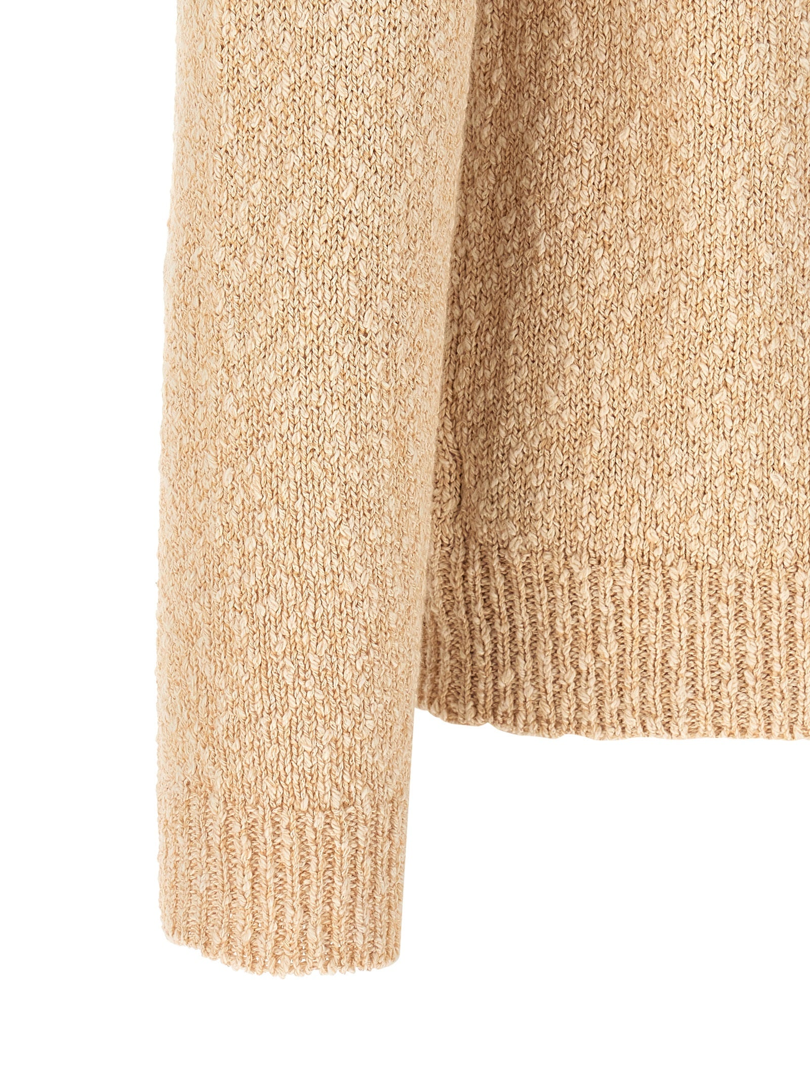 Cotton Two-Tone Yarn Sweater