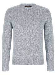 Cotton Two-Tone Yarn Sweater