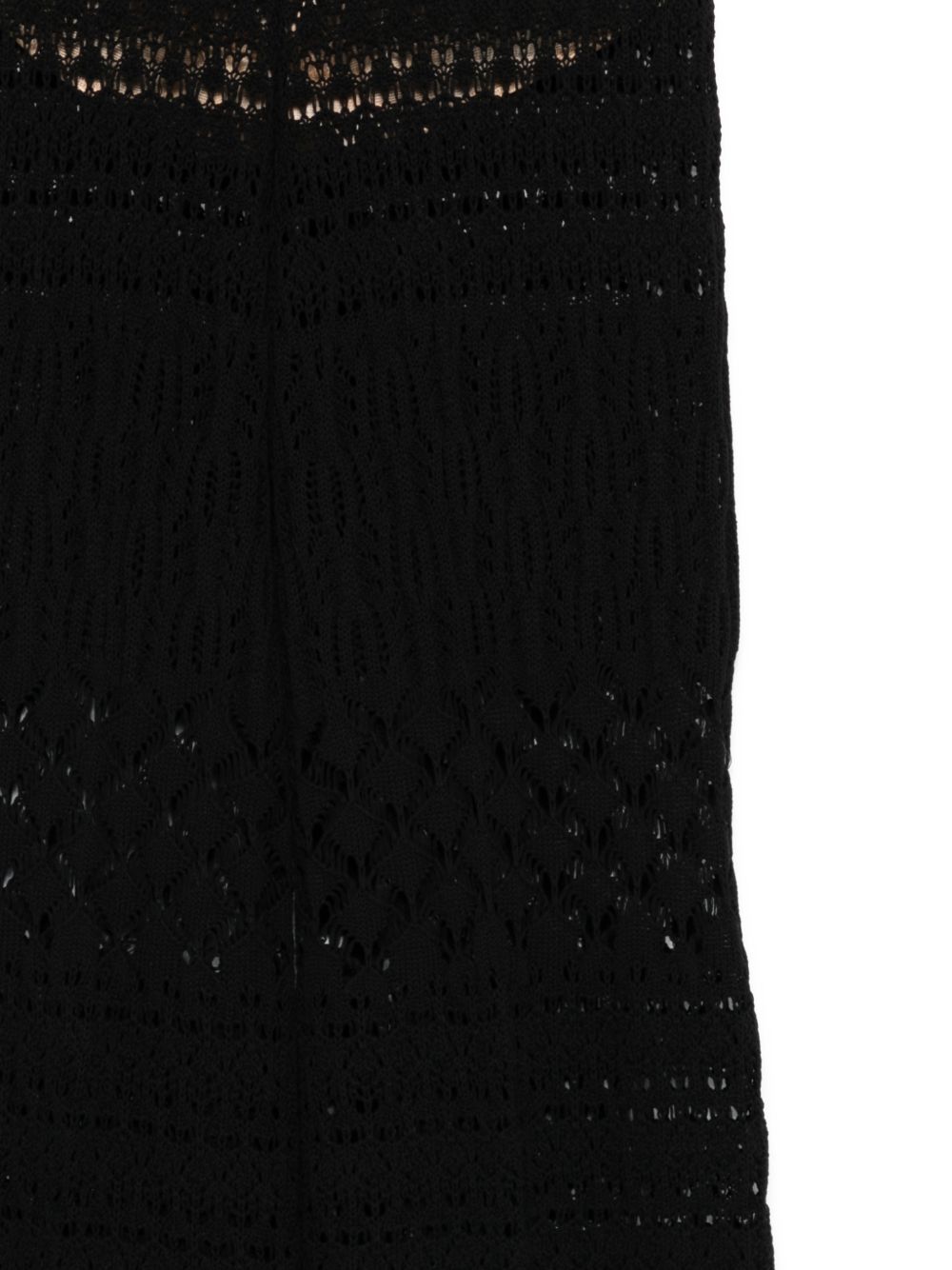 Cotton Wide Leg Trousers with Scalloped Hem for Comfort