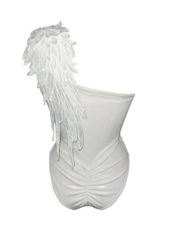 Countess One-Shoulder One-Piece Bathing Suit-Swimsuit-Gyv Me Body-XS-Urbanheer