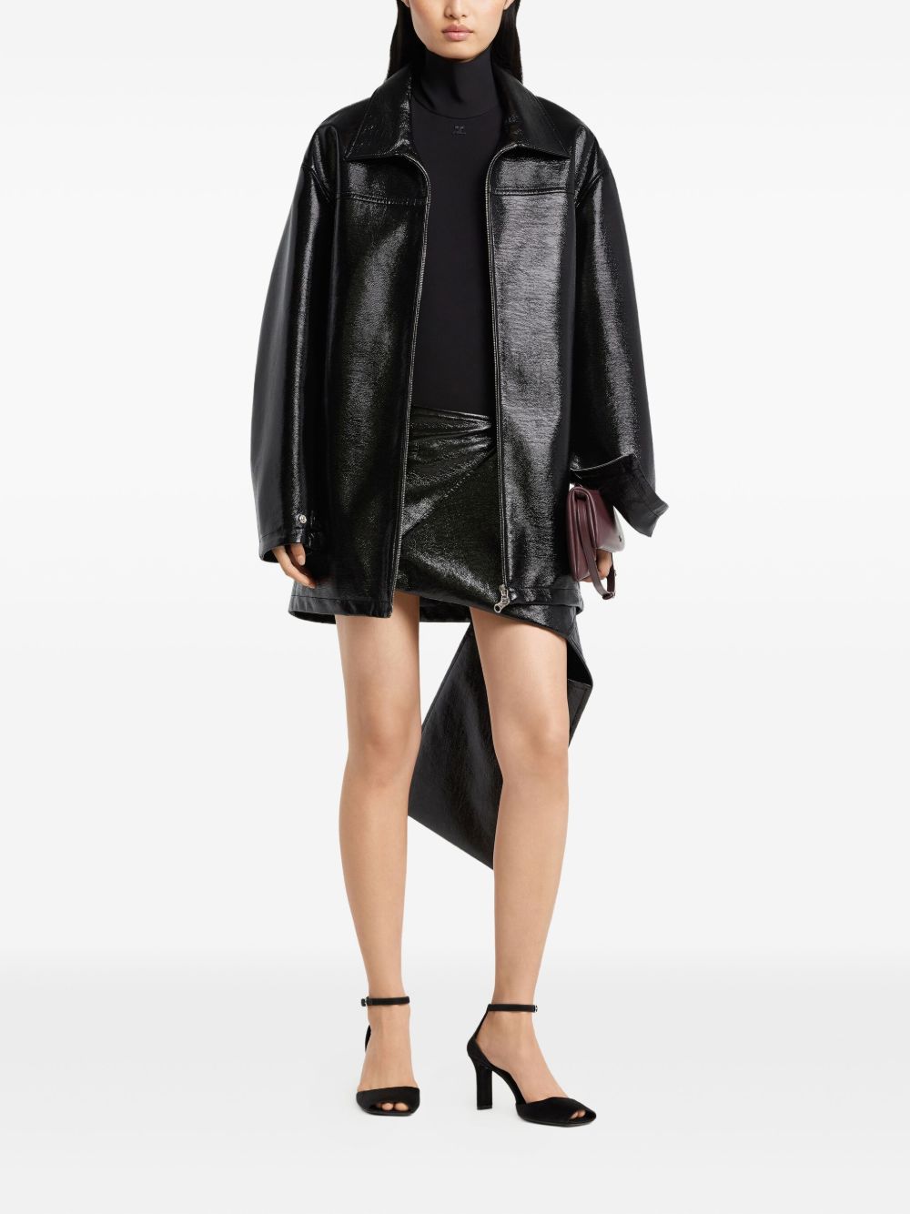Courreges Coats Black