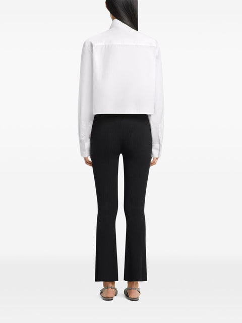 Courreges Pre CourrÃ¨ges Ribbed knitted trousers