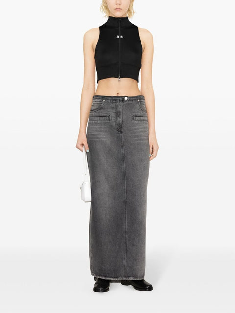 Courreges Pre Cropped track vest