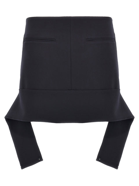 Courreges Reversed Belt Mini Skirt
