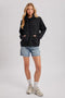 Cowl Neck Pullover Sweatshirt Top