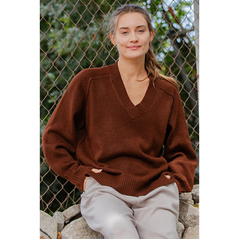 Cozy Cashmere V-Neck Sweater