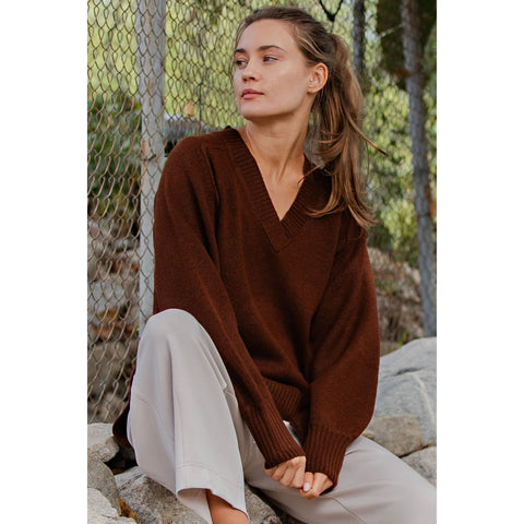 Cozy Cashmere V-Neck Sweater