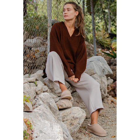 Cozy Cashmere V-Neck Sweater