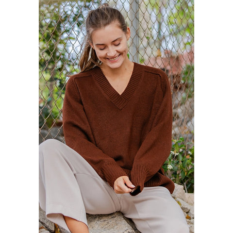 Cozy Cashmere V-Neck Sweater