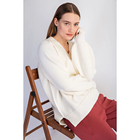 Cozy Cashmere V-Neck Sweater