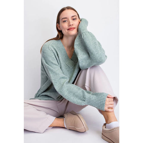 Cozy Cashmere V-Neck Sweater