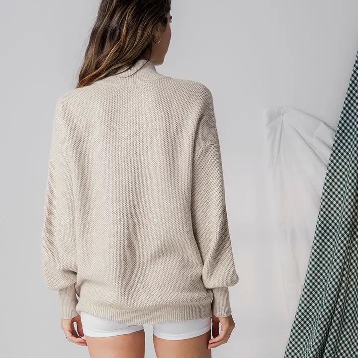 Cozy Cotton Silk Pocket Henley Oat Marl-Sweatshirt-LUNYA-XS/S-Oat Marl-Urbanheer