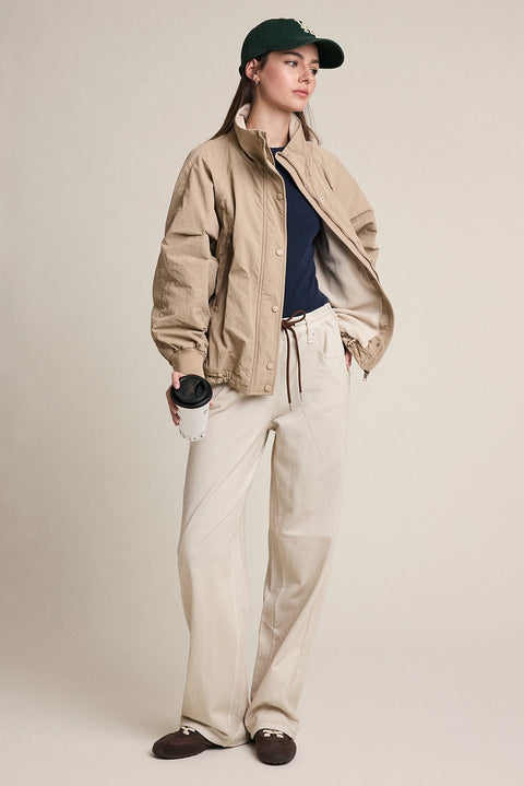 Cozy Fleece-Lined Zip & Snap Jacket