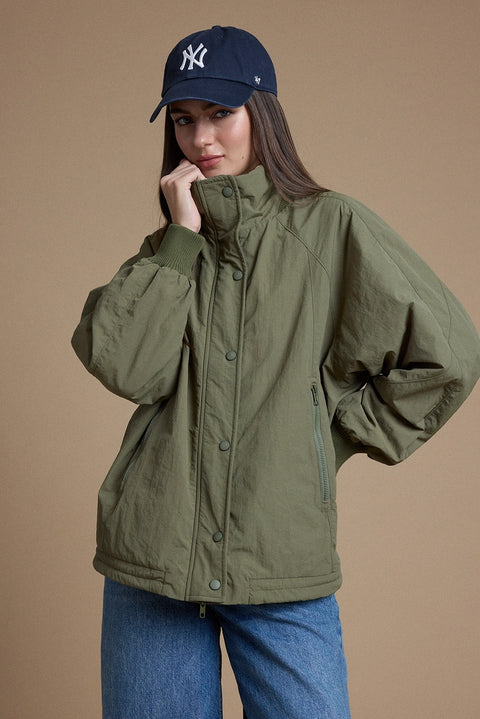 Cozy Fleece-Lined Zip & Snap Jacket