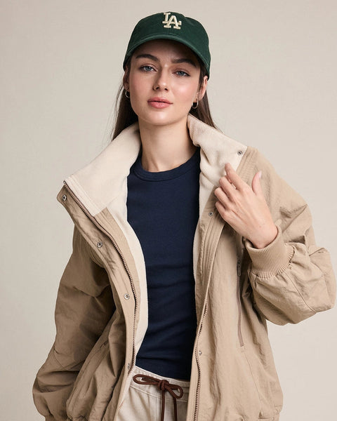 Cozy Fleece-Lined Zip & Snap Jacket