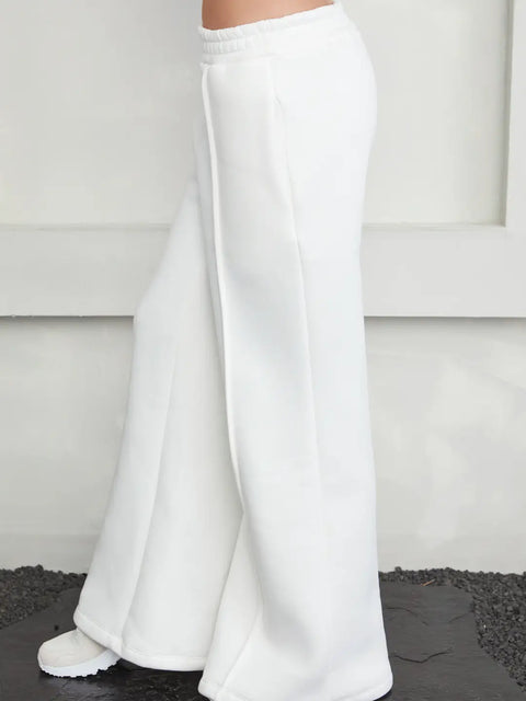 Cozy Fleece Wide Leg Pant