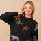 Cozy Multi Tiger Sequin Op With Matching Shorts Black-Set-Blue B-S-BLACK-Urbanheer