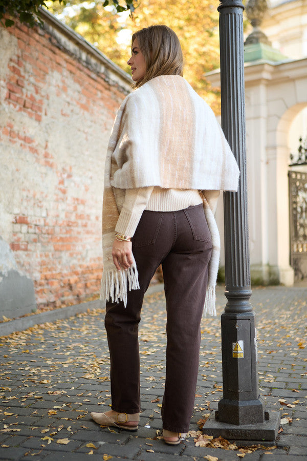 Cozy Oversized Fringe Scarf