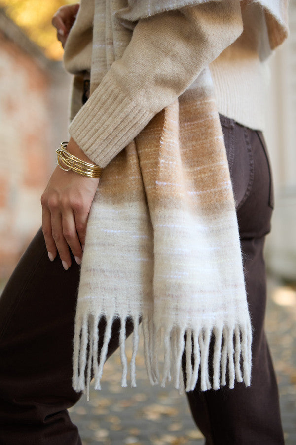 Cozy Oversized Fringe Scarf