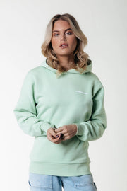 Cr Back Logo Hoodie | Soft Green-Hoodie-Colourful Rebel-XXS-Soft Green-Urbanheer