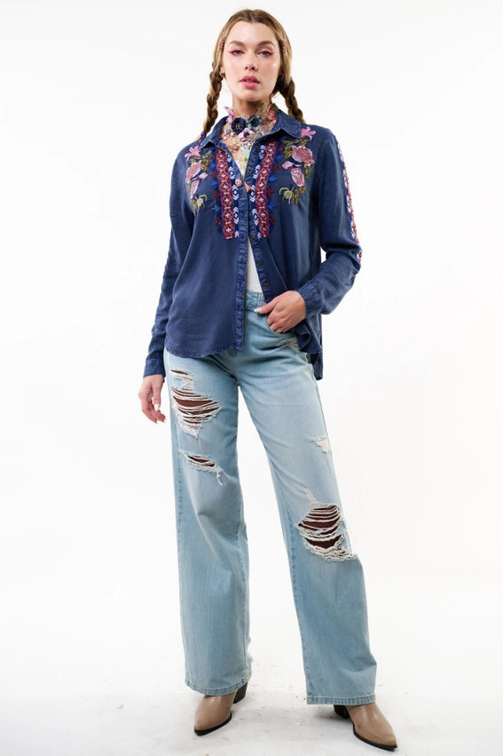 Crafted Shirt-Shirt-Aratta-XS-Denim Blue-Urbanheer
