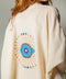 Cream Celestial Evil Eye Muslin Kimono Robe / Poncho-Kimono-Moa-L:29" inch-74cm W:39" inch-100cm-Beige-Urbanheer